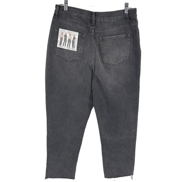 Simple Society distressed super high rise button fly raw hem jeans NEW NWT 3 26 - Picture 5 of 14